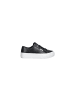 CALVIN KLEIN JEANS Schwarz Leder Low-Top-Sneaker