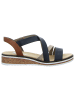 rieker Keilsandalette in blau