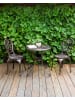 Beliani 2er-Set Gartenstuhl TRIORA in Braun