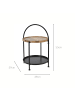 Home&Styling Collection Couchtisch in schwarz
