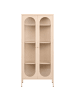 Beliani Vitrine FOXTON in Beige - (W) 80 x (H) 181 x (L) 35 cm