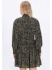 DreiMaster Vintage Women Dress in black flower