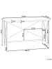 Beliani Schreibtisch FUTON in Braun/Schwarz - (W) 115 x (H) 76 x (L) 60 cm