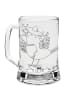 Mr. & Mrs. Panda Gravur Bierkrug Rabe Sombrero ohne Spruch in Transparent
