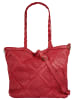 Samantha Look Shopper echt Leder in rot