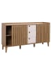 MCW Sideboard M48, Natur, Schubladen weiß