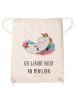 Mr. & Mrs. Panda gymnastiktasche Einhorn Wolke 7 mit Spruch in Creme