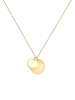 Elli Halskette 925 Sterling Silber Geo, Plättchen in Gold