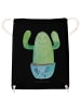 Mr. & Mrs. Panda Jutebeutel Kaktus Happy ohne Spruch in Schwarz