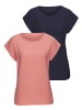 Vivance by Lascana Kurzarmshirt in apricot, navy