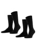 Falke Socken 4er Pack in Schwarz