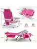 COSTWAY 2er Set Campingstuhl Strandstühle klappbar in Rosa