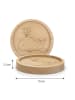 Mr. & Mrs. Panda Holz Untersetzer Wal Konfetti ohne Spruch in Transparent