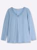 sheego Langarm-Shirt in eisblau