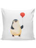 Mr. & Mrs. Panda kuschelkissen 40x40 Pinguin Luftballon ohne Spruch in Weiß