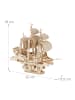 relaxdays 3D Puzzle "Schiff" in Natur