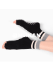 MUNADUNA Yoga-/Pilates-Zehensocken mit offenen Zehen –Streifen-Design in Schwarz