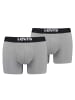 Levi´s Boxershort 4er Pack in Grau Melange