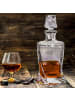 Intirilife Whiskey Karaffe - Decanter für Rum, Vodka, Scotch uvm. in 750ml in Klar