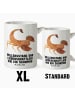 Mr. & Mrs. Panda Becher Sternzeichen Skorpion mit Spruch in Weiß