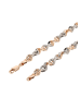 faina Women Chain Necklace in Rose Gold Silver