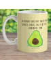 Mr. & Mrs. Panda Kindertasse Avocado Glücklich mit Spruch in Gelb Pastell