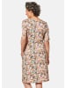 GOLDNER Elastisches Jerseykleid mit modischem Druck in weiß / bunt / gemustert