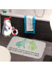 Mr. & Mrs. Panda Badteppich Frosch Liebe mit Spruch in Grau Pastell
