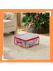 relaxdays Weihnachtskugel-Aufbewahrungsbox in Transparent/ Rot - (B)36 x (H)18 x (T)36 cm