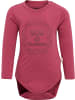 Hummel Kinder Langarmbody "Hmlhelga Body L/S" in Rot