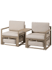 Beliani 5-tlg Sitzgruppe NOCI in Beige