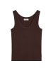Marc O'Polo DENIM Pointelle-Top slim in Burnt Aubergine
