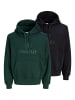 Jack & Jones 2er-Pack Kapuzenpullover in Black