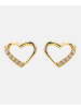 Diamant L'éternel Ohrringe aus 375 Gelbgold mit Diamant Herz-Design