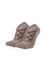 MUNADUNA 2er-Pack Pilates-Zehensocken Leopardenmuster in Brown
