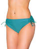 Aquarti Aquarti Damen Bikinihose mit Raffung und Schnüren in petrol