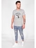 TOP GUN T-Shirt TG20213024 in grey melange