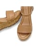 LASCANA Sandalette in camelfarben