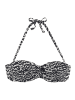 LASCANA Bügel-Bandeau-Bikini-Top in schwarz-creme