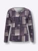 Sieh an! Langarmshirt in orchidee-traube-bedruckt