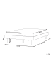 Beliani 2-tlg Doppelbett TOUCY in Braun