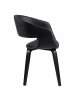 ebuy24 Esszimmerstuhl Nova Schwarz 2er Set