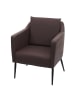 MCW Lounge-Sessel H93a, Kunstleder braun