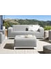Beliani Gartensofa ROVIGO in Grau/Weiß - (W) 185 x (H) 67 x (L) 84 cm