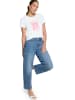 Zero  Printshirt mit Aufdruck in Patch White/Rosé