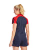 erima Six Wings Poloshirt in new navy/rot