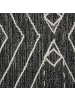 Beliani Kurzflor KHENIFRA in Schwarz/Weiß - (W) 160 x (H) 1 x (L) 230 cm
