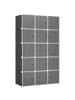 HOMCOM DIY Kleiderschrank in Schwarz 111L x 47B x 183H cm