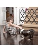 relaxdays Hundeabsperrgitter in Schwarz - (B)118 x (H)69 cm