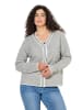 Ulla Popken Strickjacke in hellgrau mélange